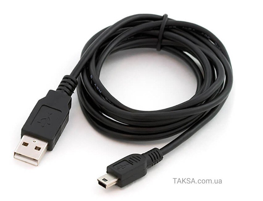 Кабель USB2.0 USB A(m) - mini USB B (m), 1.8м, серый